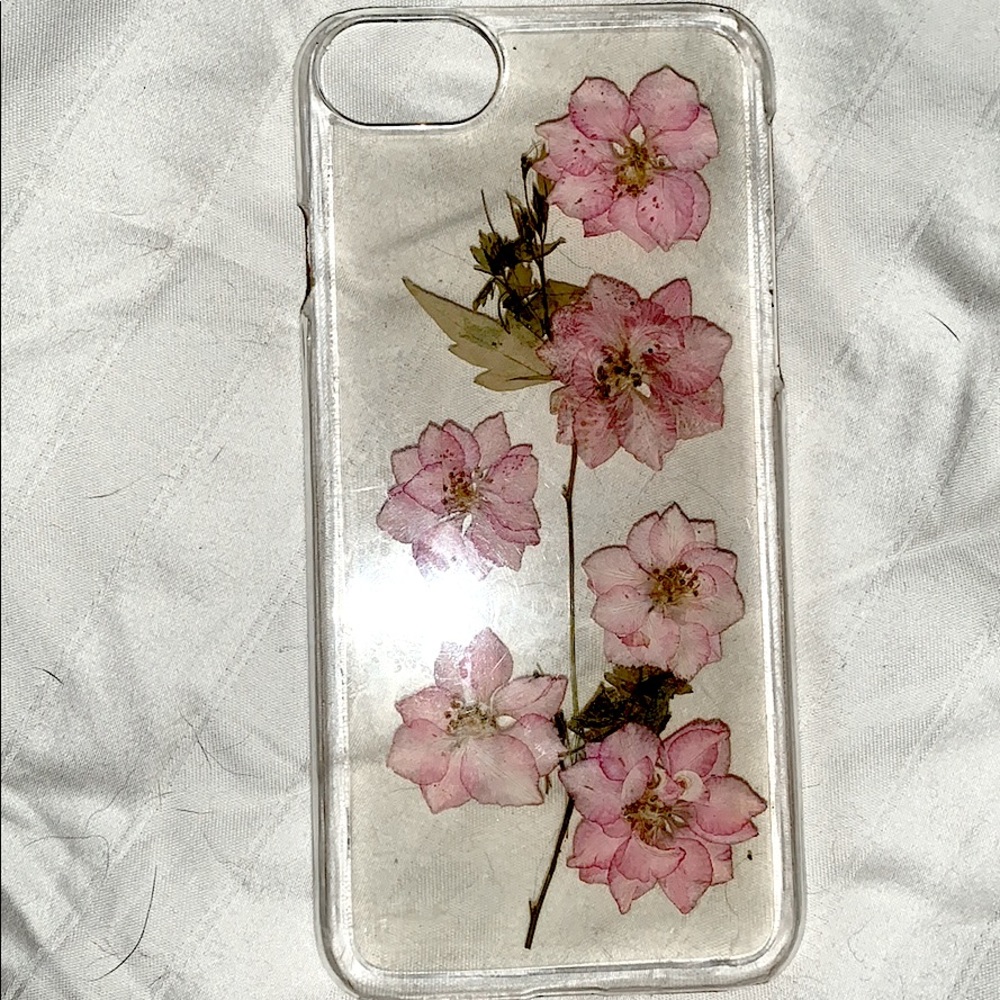 Clear flower iPhone 6s case